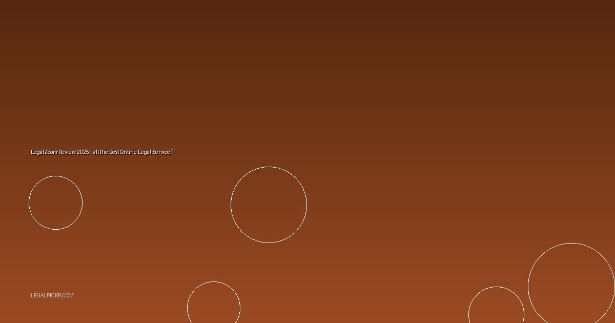 LegalZoom Review 2025: Is It the Best Online Legal Service for Startups?