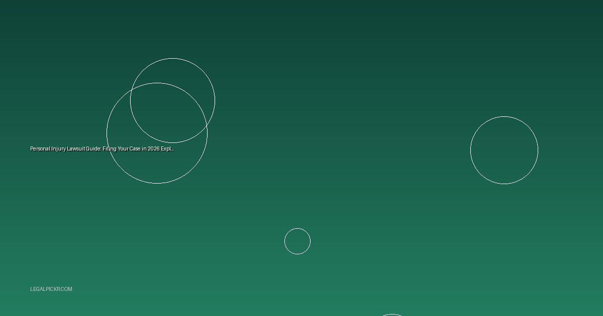 Personal Injury Lawsuit Guide: Filing Your Case in 2026 Explained